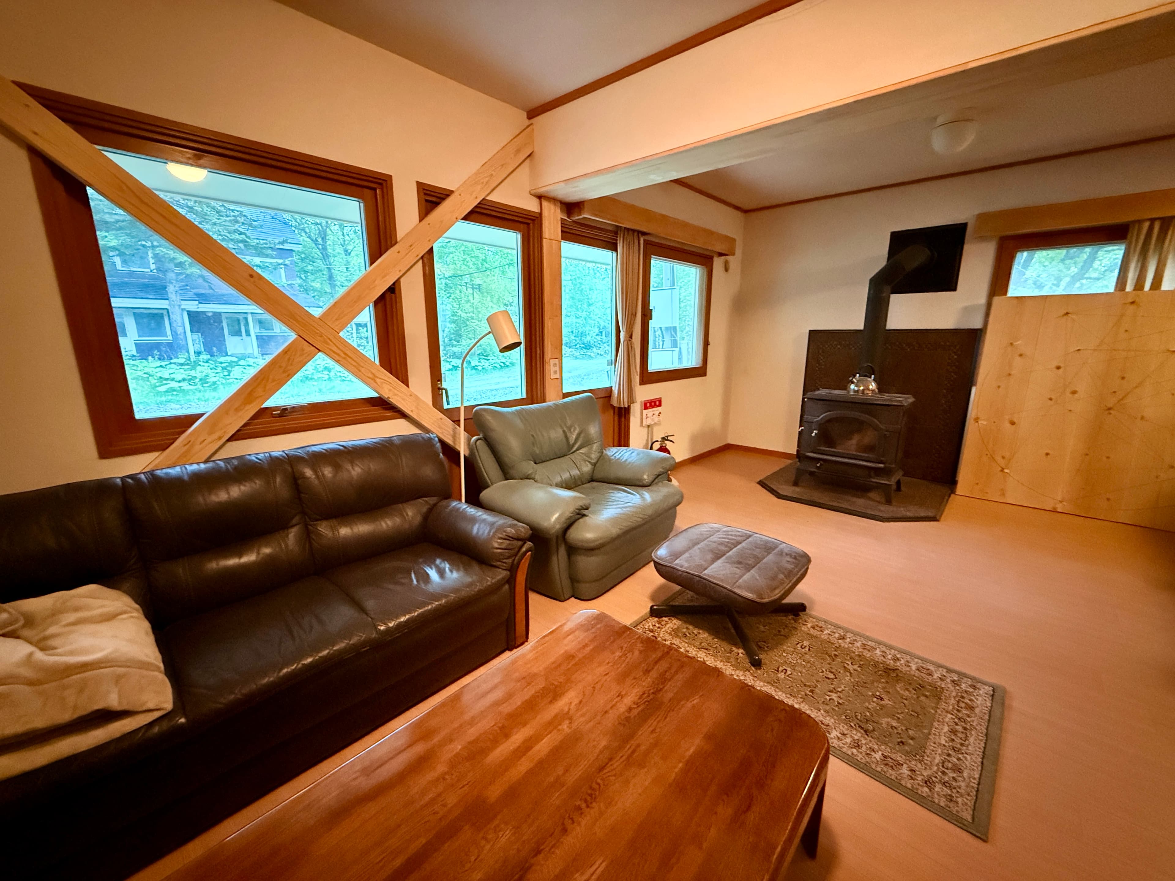 Shared living space at the lodge.