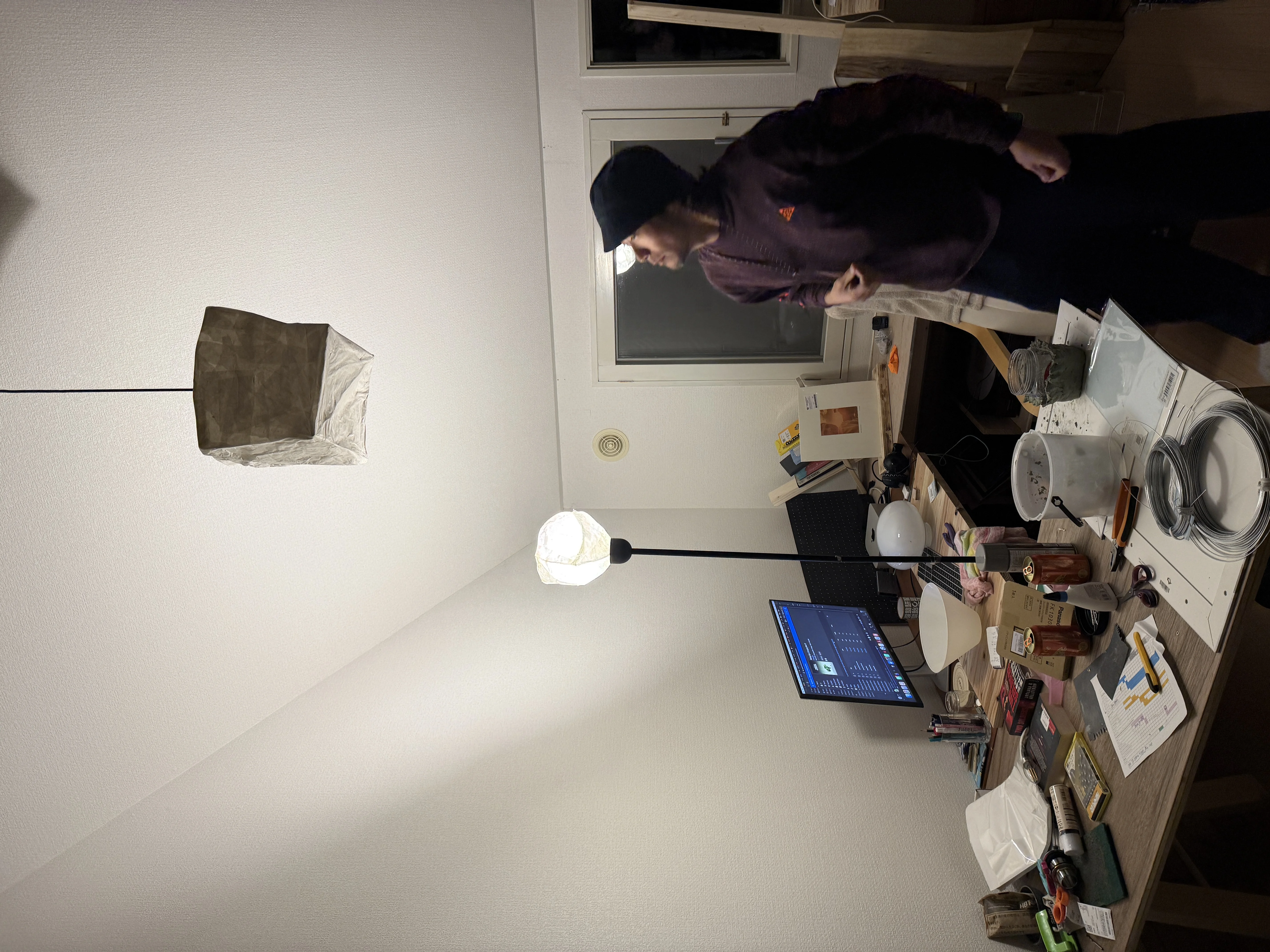 lighting my way lamp building night